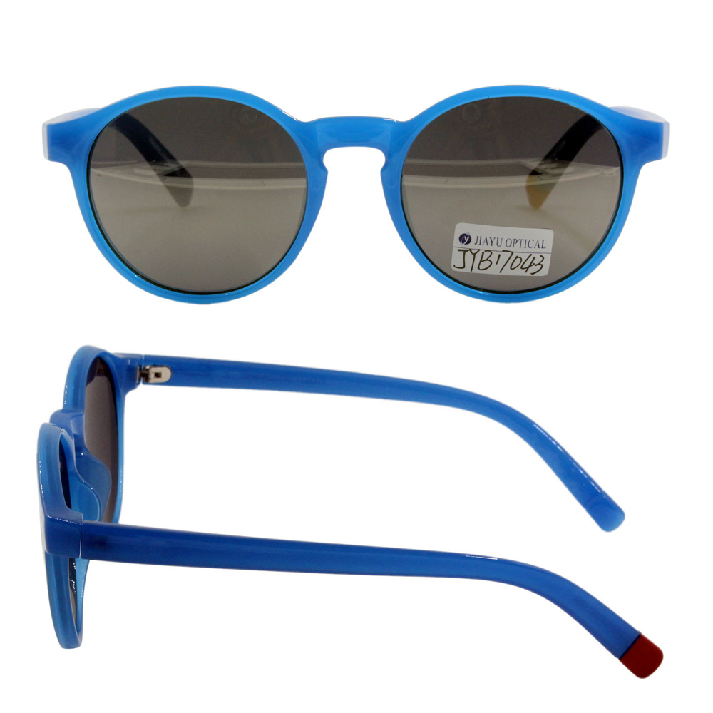 blue round sunglasses men